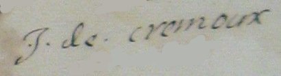 Fichier:Signature de Joseph de Cremoux.JPG